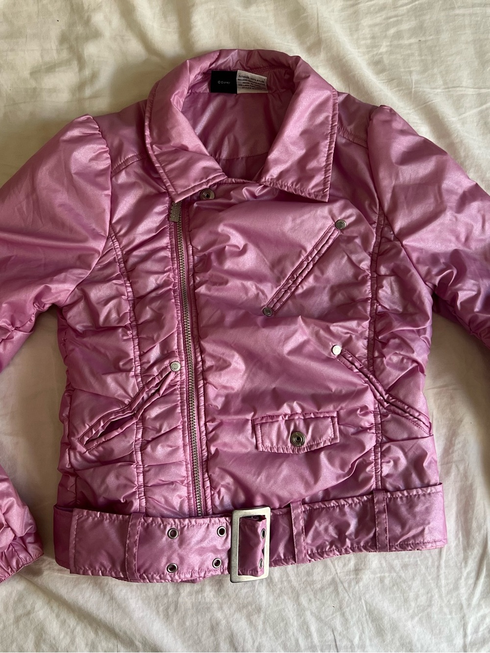 Hannah Montana Jacket Youth Large Disney Full Zip Coat Jacket Pink Size 10/12